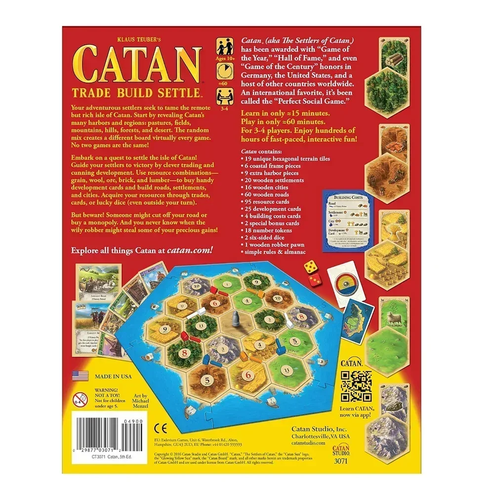 Catan Bordspel Puzzel Vrijetij - Board Game Catan recensie en prijs